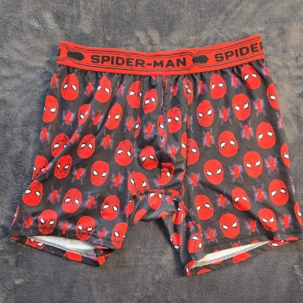 Spiderman Men's Boxer Briefs - Black and Red